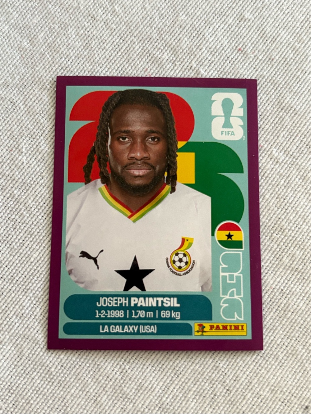 Purple parallel, Panini FIFA World Cup 2026
GHA 18 sticker